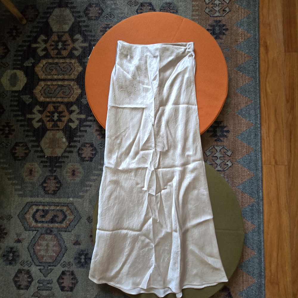 Babaton Slip Satin Midi Skirt
